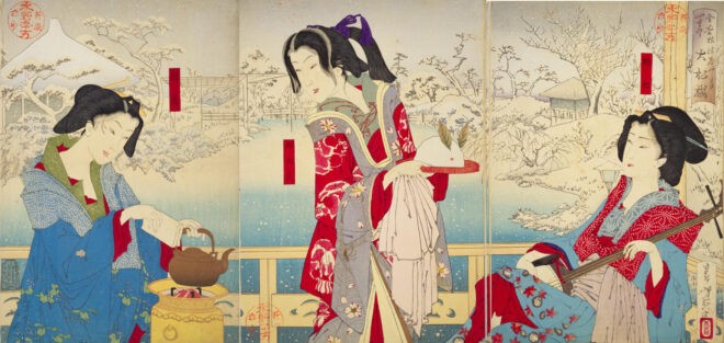 浮世絵　歌麿　兵庫屋内花妻月岡　遊郭　遊女 九州国立博物館振興財団 - 私の名品コーナー
