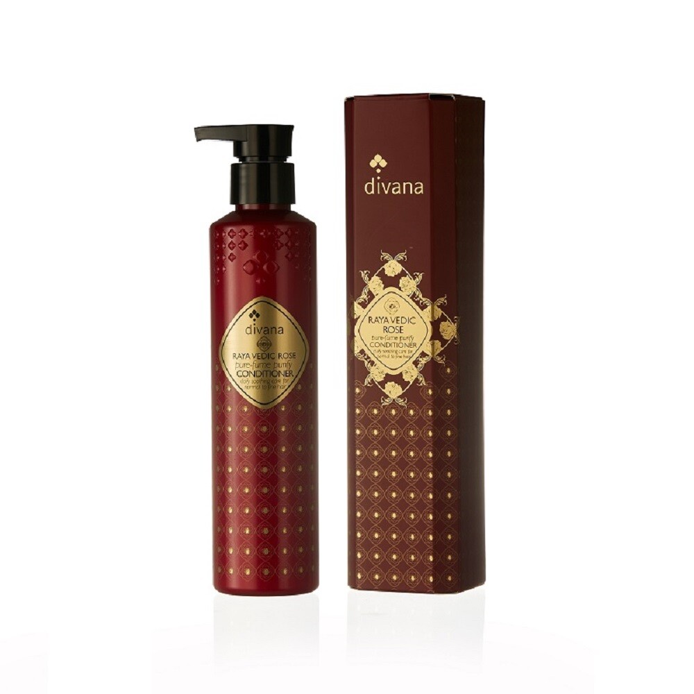 拉亞吠陀玫瑰系列 【安垛小姐 - 泰國頂級香氛 SPA Divana】拉亞吠陀玫瑰純噴霧潔淨潤髮乳 210ml ✤神秘的吠陀女神，鮮艷的玫瑰色系，體驗南島度假風情 拉亞吠陀玫瑰潤髮乳玫瑰護髮素與堅果油
