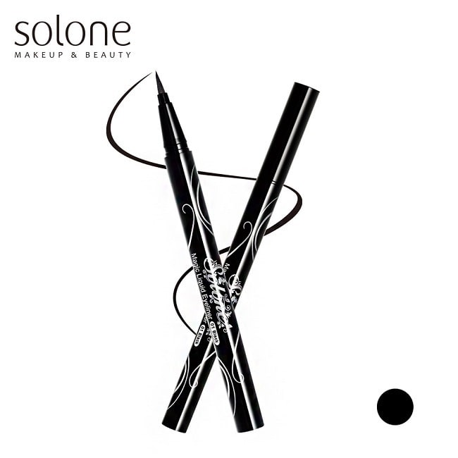 Solone 愛麗絲魔法眼線液筆#01 迷霧黑0.5ml