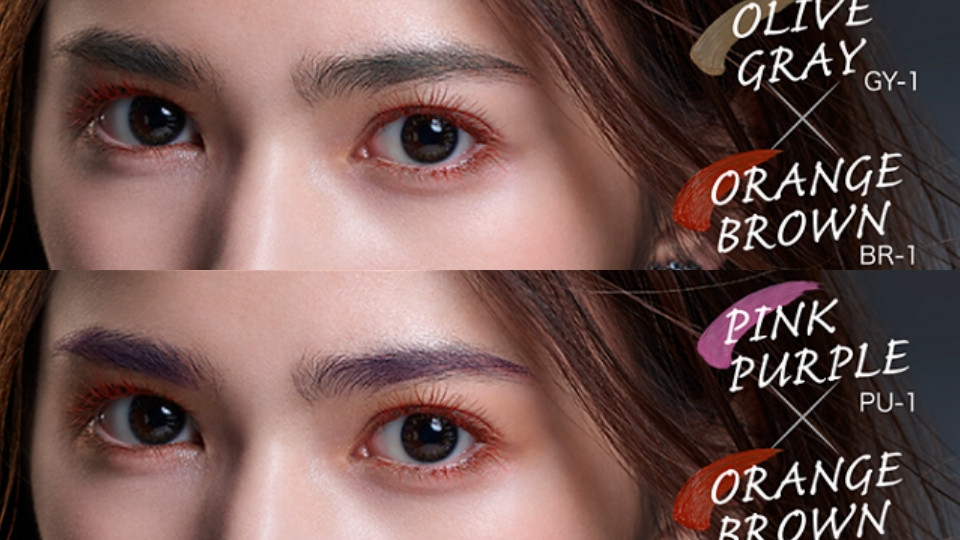 KATE彩色睫毛膏彩色染眉膏