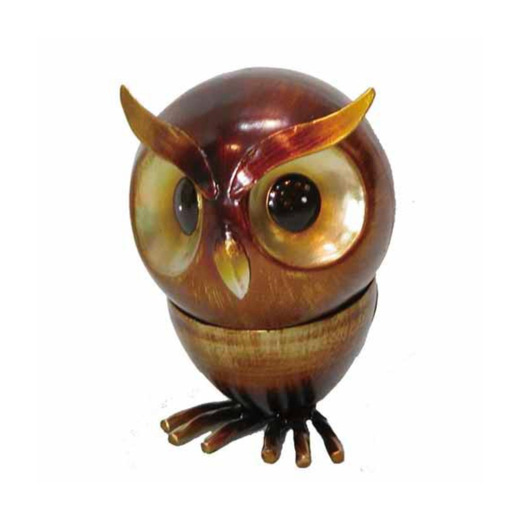 日本仿古鐵貓頭鷹擺飾 S