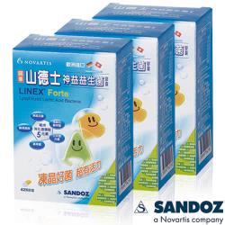 ◎活菌凍晶技術，每顆0.3g含20億活菌|◎含A、B菌+膳食纖維+果寡糖=黃金比例|◎129年歷史歐洲國際學名藥廠商品名稱:【德國山德士SANDOZ-諾華製藥集團】神益益生菌x3盒品牌:德國山德士類型