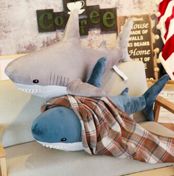 卡通鯊魚抱枕
