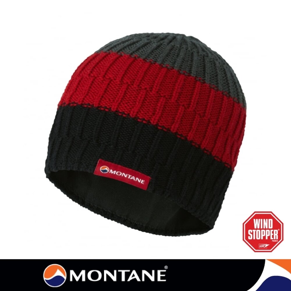 【Montane 英國 GoreWindstopper帆船光環防風保暖帽《黑》】HWHBEBLA/美麗諾羊毛/帽子/適登山滑雪