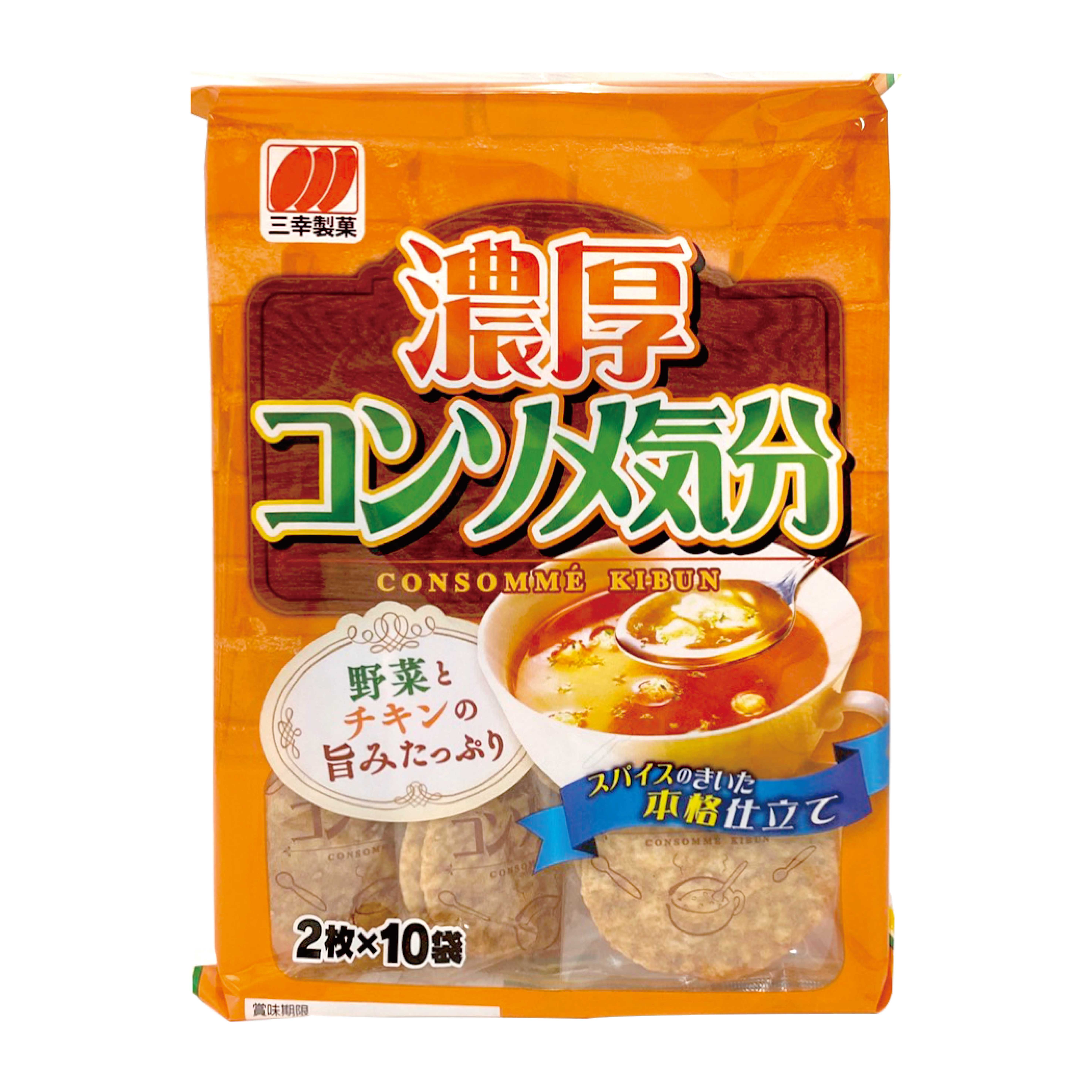 日本 三幸 濃厚 氣分雞汁味 米果 77g 雞汁 濃湯 仙貝 餅乾