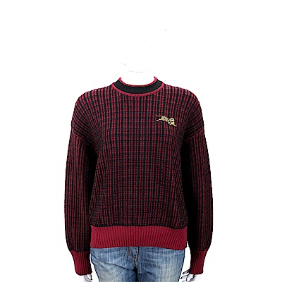 細膩幾何網狀織紋設計精緻跳虎補丁品牌表徵甜美又具個性之時尚魅力