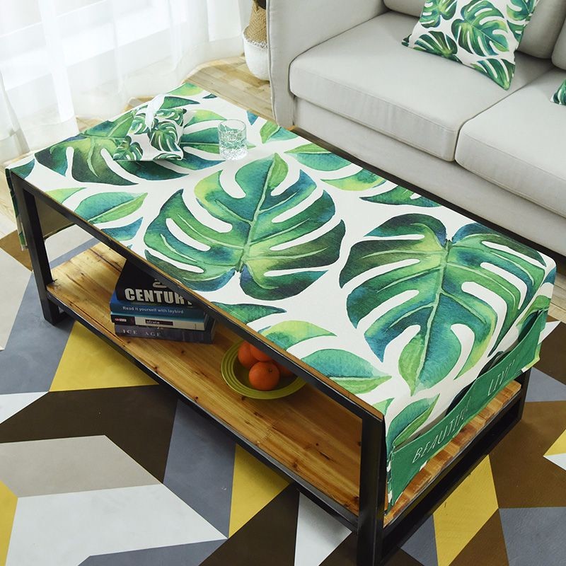 北歐茶幾桌布棉麻桌布布藝小清新桌墊防水防塵蓋布電視櫃北歐檯布 全館免運