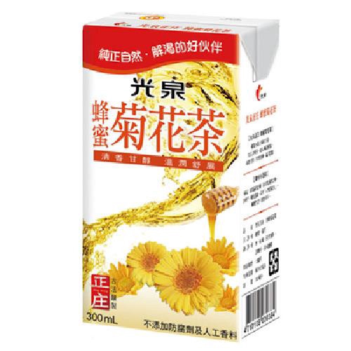 多層次口感珍貴釀製配方 250ml*6包/組產地：台灣內容物名稱 :水、砂糖、蜂蜜、菊花粉(含麥芽糊精)、香料、菊花、決明子、玉米糖膠每份營養成份 :(每100毫升)蛋白質--------------