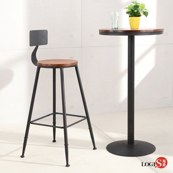 LOGIS 現貨工業吧檯椅 高腳椅 酒吧椅 靠背吧椅 辦公椅 高腳凳 不銹鋼吧檯椅 星巴克 北歐 餐椅 木墊 HQ79 酒吧桌CQ105。居家,家具與寢飾人氣店家LOGIS邏爵家具的首頁有最棒的商品。