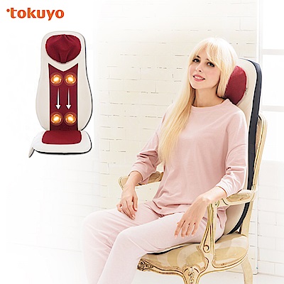 3D仿真肩頸按摩肩部按摩範圍可調整坐墊按摩真舒壓雙層透氣網布