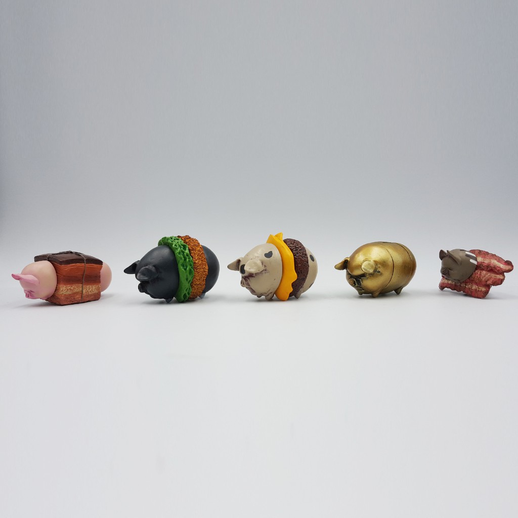 夥伴玩具XNoah’s Crate Studio 諾亞早午餐 小豬漢堡 一套五款 600元Noah’s Crate Studio 創立於2014年，主要原型由吳以琳( Zemble Wu ) 進行塑造