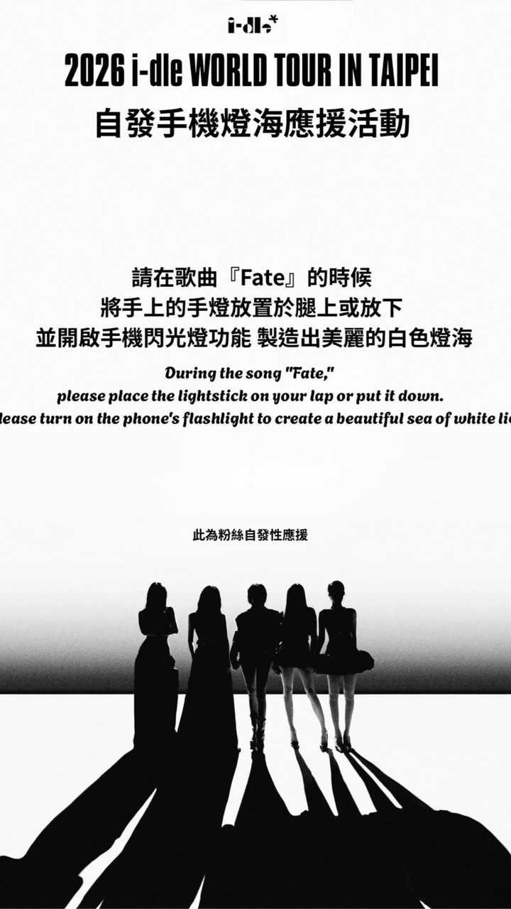 idle 大巨蛋自發性手機燈海應援