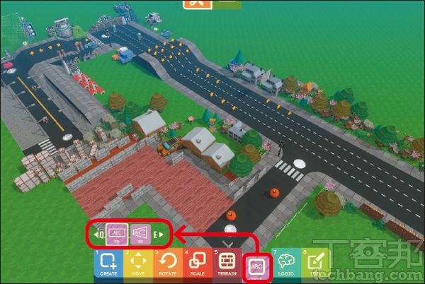 1.首先，如果要引導其他玩家快速進入狀況，則可以點擊下方工具列的「6-Text」，並選擇插入2D或3D看板。