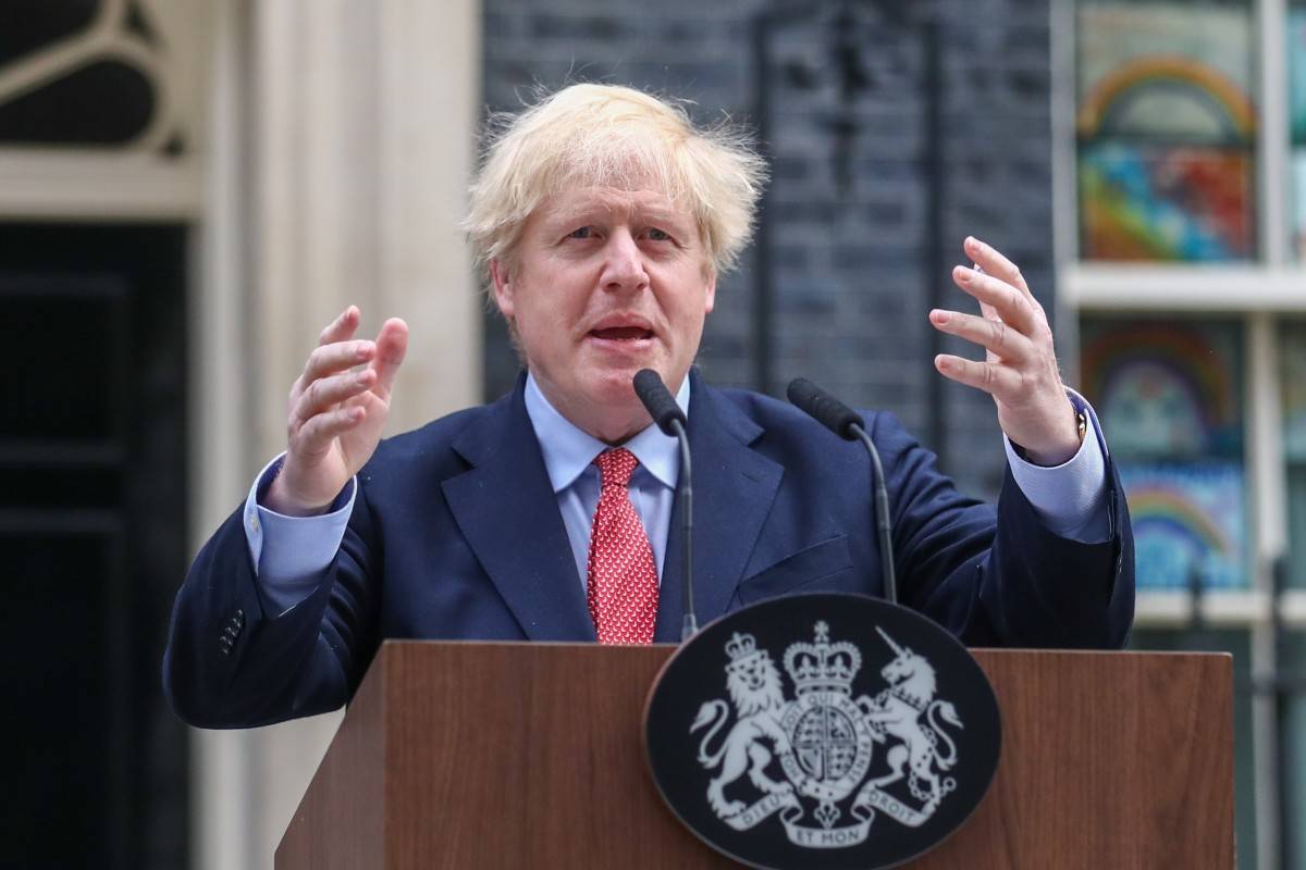 British PM Boris Johnson Returns To Work After Recovering From ...