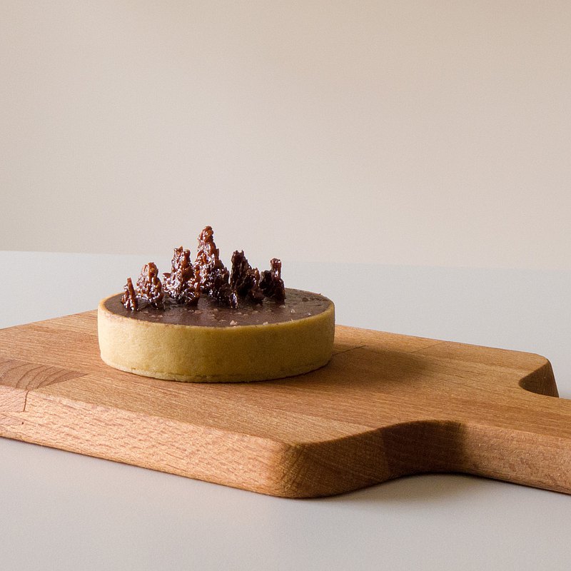 巧克力焦糖法式甜塔 / Vegan