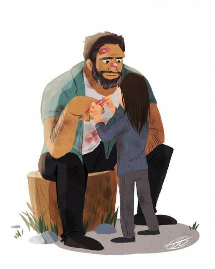 10 Gambar Fanart Film Logan Ini Keren dan Menyentuh Banget 