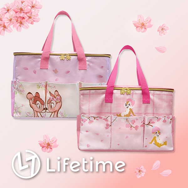 ﹝迪士尼櫻花多功能大提袋﹞7-11集點 手提袋 包包 奇奇 蒂蒂 小鹿斑比〖LifeTime一生流行館〗