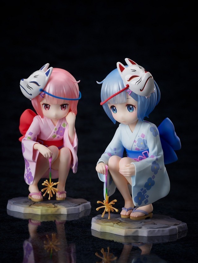 リゼロ」ラム＆レムの幼少期を浴衣姿でフィギュア化！仲むつまじい姿を