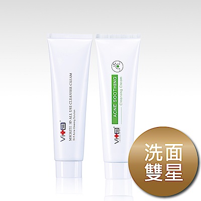 Swissvita 薇佳 微晶3D全能洗顏霜100g+速效抗痘調理潔面乳100g