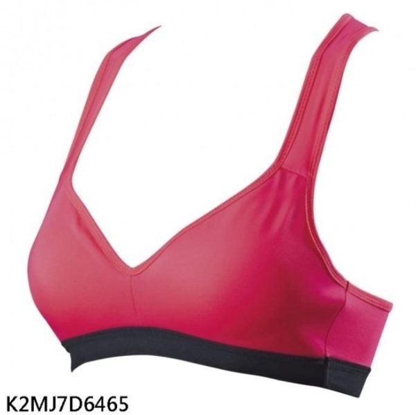 胖媛的店 Mizuno BIO GEAR 運動內衣 透氣 中度支撐 桃紅 K2MJ7D6465