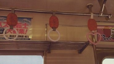 扶手吊環上的炸薯餅