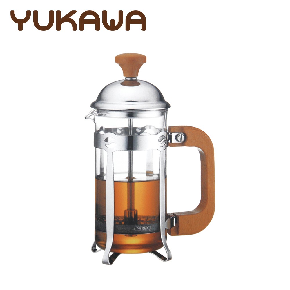 臺灣製造 品質保證適合沖泡各式咖啡或花茶快速簡便，沖泡效果佳不需濾紙環保耐用把手隔熱不燙手法式濾壓壺：外表酷似沖茶器的法國濾壓壺器是最簡單、快速、容易使用的咖啡沖煮方式。 許多人會將濾壓壺與沖茶器混淆