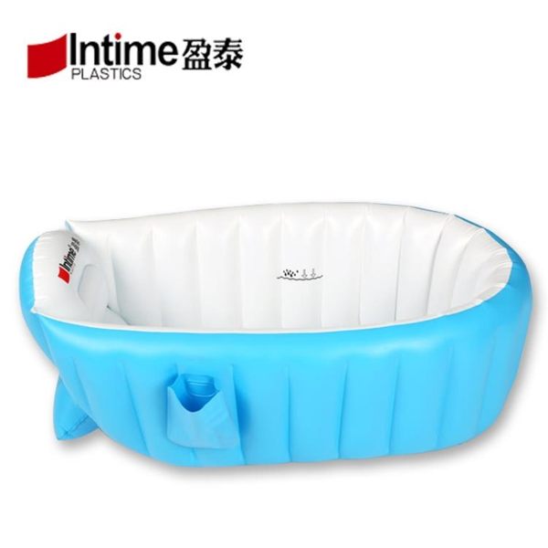 全館83折寶寶充氣浴盆加厚保溫新生兒家用室內浴缸游泳池嬰幼兒小孩洗澡盆