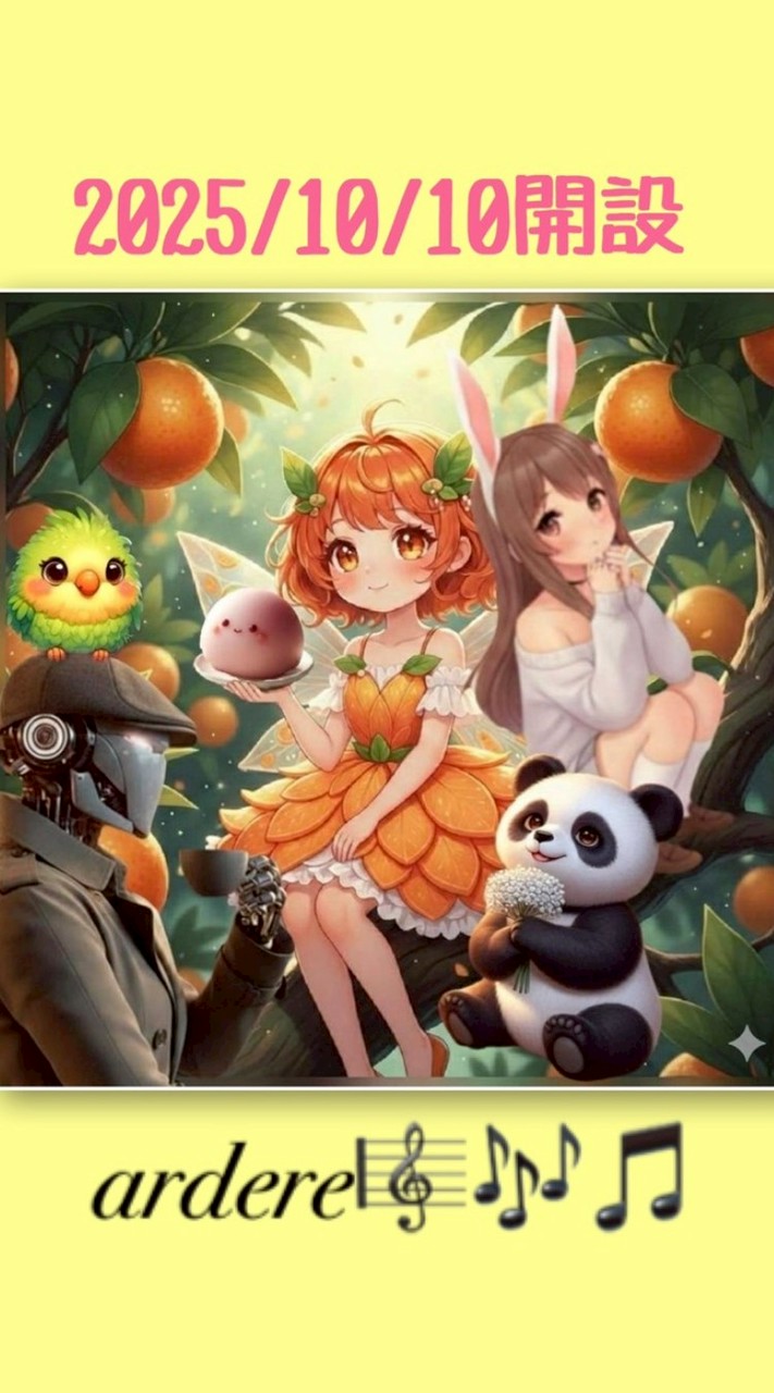 音楽作成部屋ardere（アルデーレ)【AIイラスト】【写真】【AIsong】【SUNO】