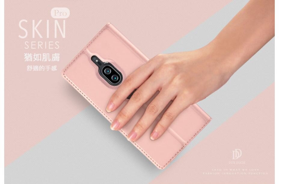 DUX DUCIS SONY Xperia XZ2 Premium SKIN Pro 皮套 可插卡 可立 側翻 保護套 手機套