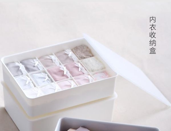 全館83折日本天馬株式會社內衣收納盒家用文胸內褲襪子宿舍塑料儲物盒有蓋