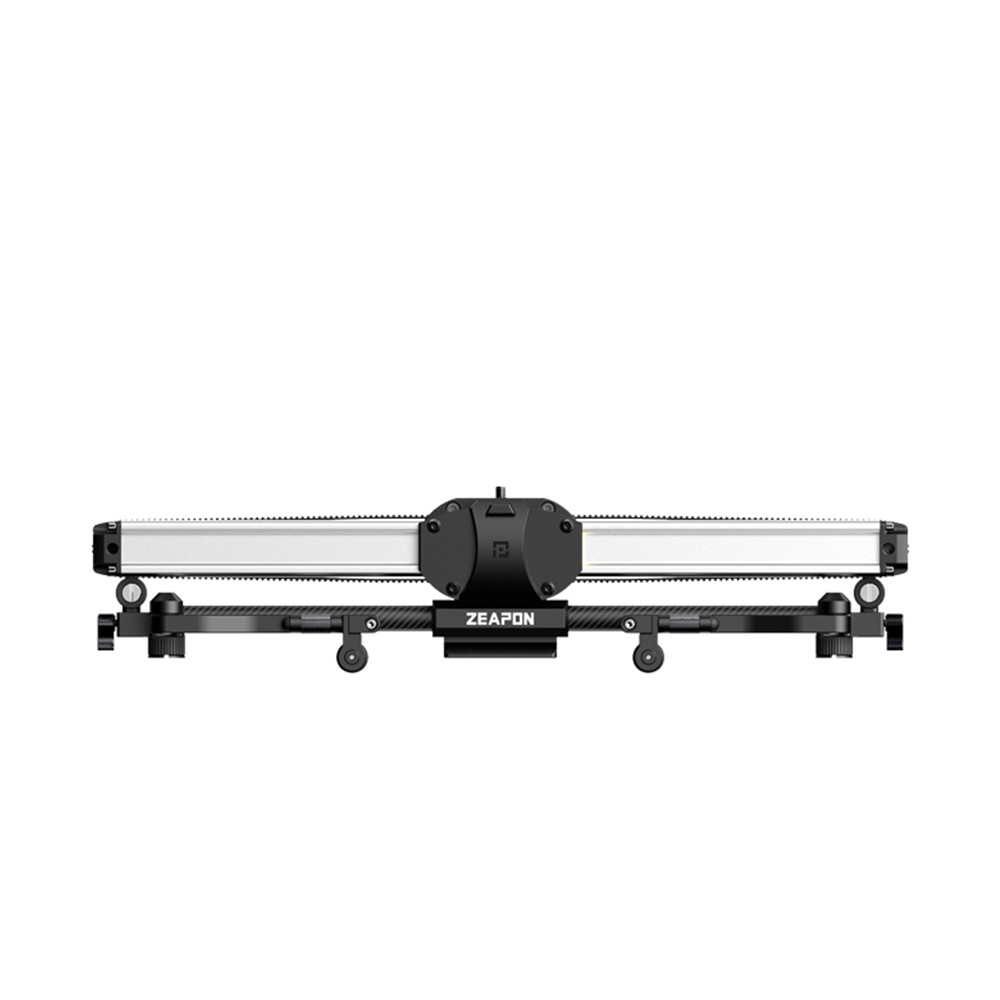 配備碳纖低拍架可轉換滑輪/腳墊配備三支支撐桿與腳架形成四角支撐獨創車軌一體，是滑軌也是小車雙倍滑行距離、8公斤超強承載完美組合搭配拍攝不傾斜更加穩固品牌：ZEAPON 至品創造型號：M800產品長度：