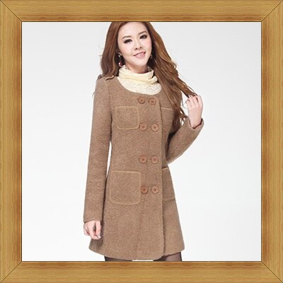 ★毛呢外套 長版大衣-溫暖氣質優雅羊毛女風衣2色53g49【韓國進口】【米蘭精品】