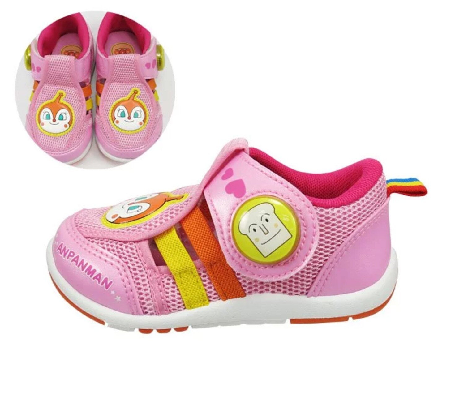 【兒童涼鞋】【台灣製造】【買鞋送卡通襪】【麵包超人電燈運動涼鞋】AMKT80433