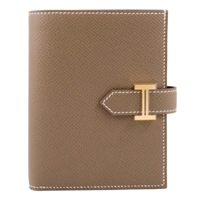 Hermes Bearn 短夾 (大象灰 Etoupe x 金釦) Bearn Compact H扣/H釦 Epsom