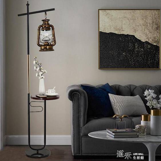 落地燈客廳茶幾立式臺燈臥室馬卡龍充電北歐網紅座地燈 -露露生活館