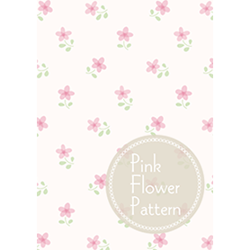 ピンクフラワーパターン