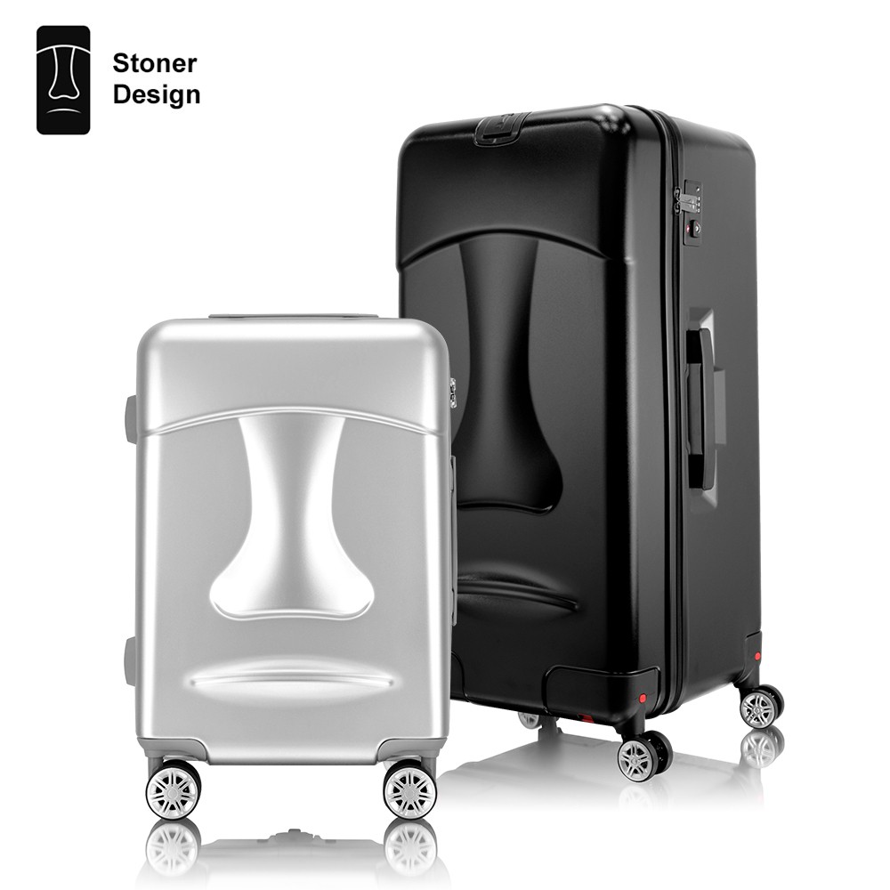 #行李箱 #旅行箱 #登機箱 #硬殼 #20吋 #推薦行李箱 #PC行李箱 #海關鎖行李箱 #360度 #飛機輪 #拉桿箱 #摩艾療癒摩艾造型，旅遊、擺飾一次到位靜音滑順飛機輪，裝滿一樣好推嚴選PC材