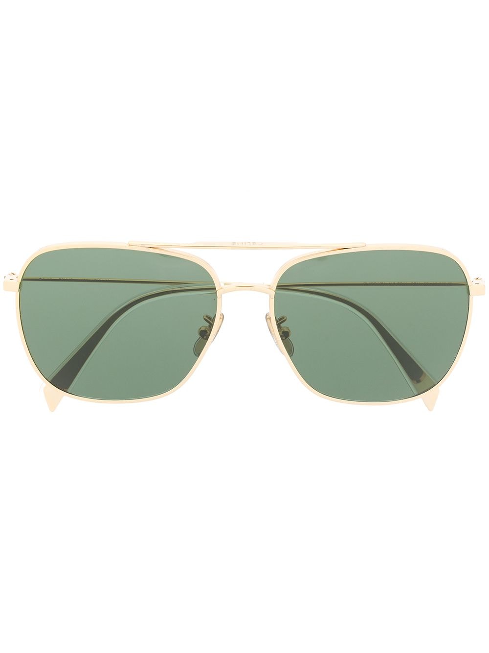 Celine Eyewear - pilot-frame sunglasses - men - Acetate/Metal - 59 - Gold