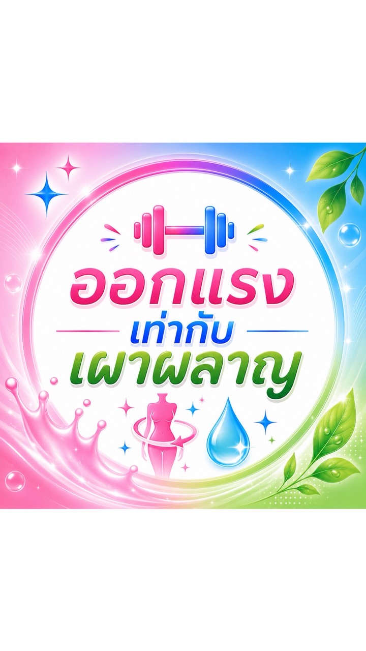 ออกแรงเท่ากับเผาผลาญ🏋️‍♂️