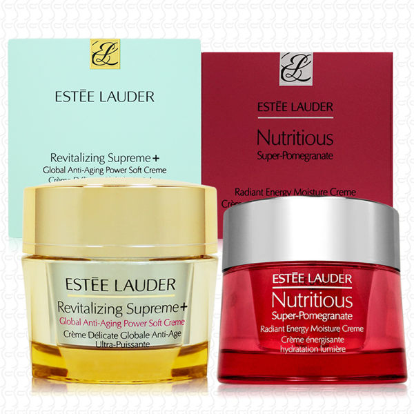 ESTEE LAUDER雅詩蘭黛 年輕肌密無敵霜75ml+紅石榴微循環保濕凝霜50ml