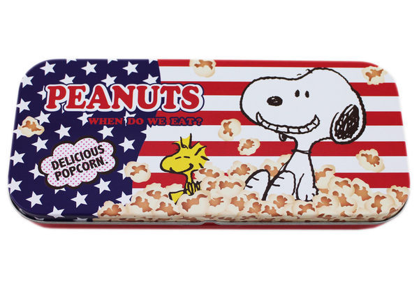 【卡漫城】 Snoopy 爆米花 鉛筆盒 ㊣版 日本限定 史奴比 史努比 馬口鐵 筆盒 花生漫畫 糊塗塔克