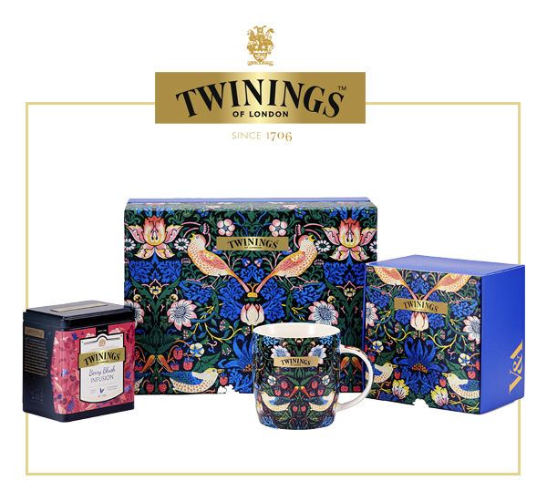 唐寧茶【Twinings】唐寧倫敦V&A草莓小偷聯名禮盒 (限定珍藏版馬克杯)