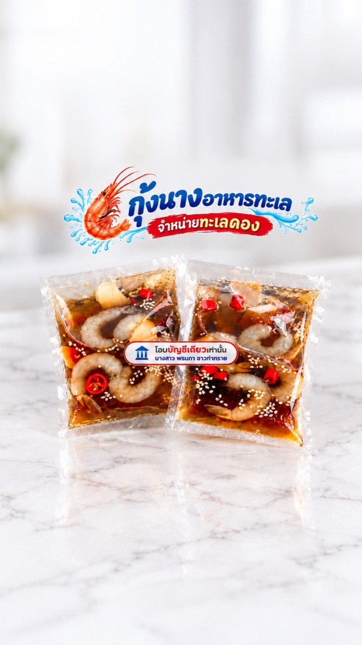 กุ้งนางอาหารทะเล   (กลุ่มทะเลดอง)