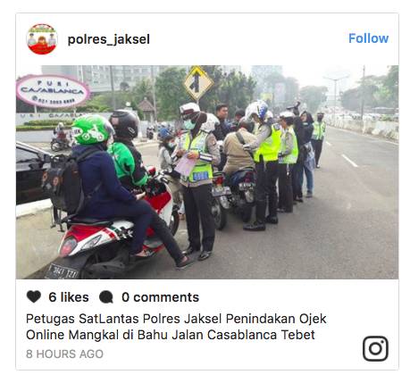 6 Pelanggaran Lalu Lintas yang Kerap Dilakukan Ojek Online di Jakarta