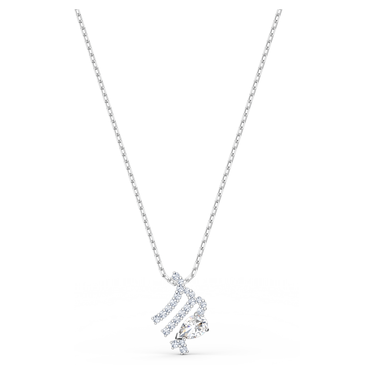 Swarovski Zodiac II 鏈墜, 處女座, 白色, 多種金屬潤飾