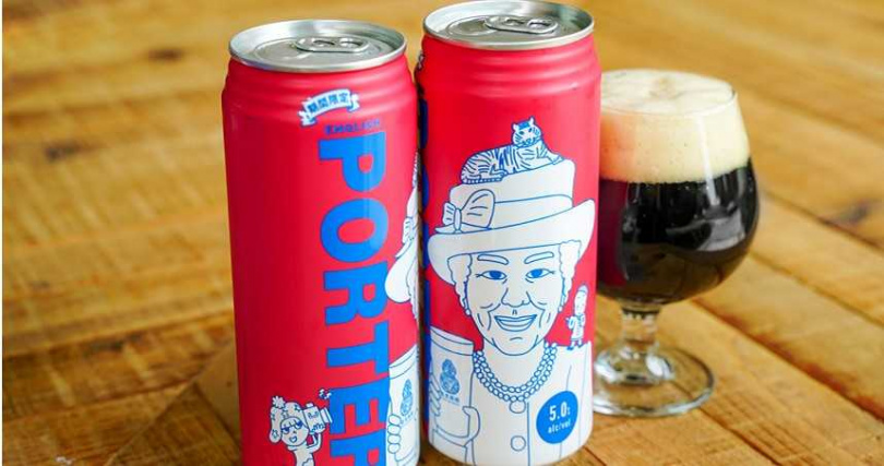 臺虎英式波特，巧克力氣息，接續餅乾風味的烘培麥香，最後則是香醇的咖啡尾韻。 （圖／臺虎精釀提供）