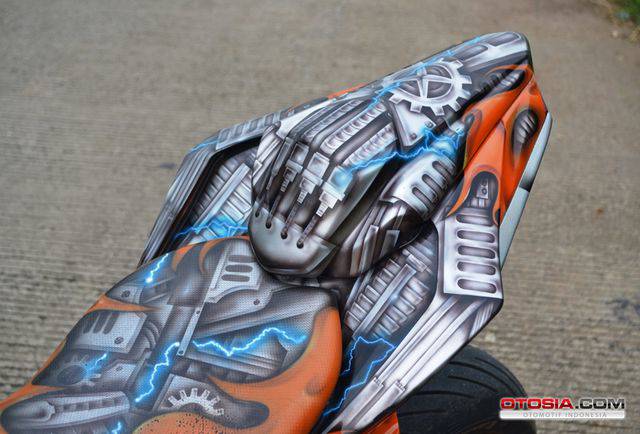  Kawasaki Z250 SL Berotot Grafis Techno