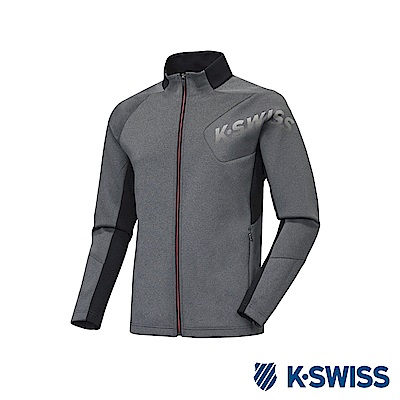 K-SWISS Jersey Jacket 韓版運動外套-男-灰