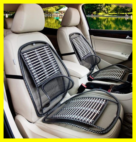 全館83折 夏季竹片通風汽車腰靠座墊網狀透氣背靠墊司機後背護腰墊腰枕腰托