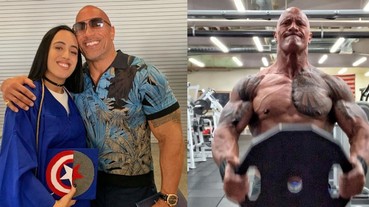 巨石強森「正妹女兒」高中畢業！老爸到場參加「強吻遭拒」全被拍！網友：沒看過這麼萌的 rock！